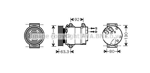 AVA QUALITY COOLING Компрессор, кондиционер RTK369